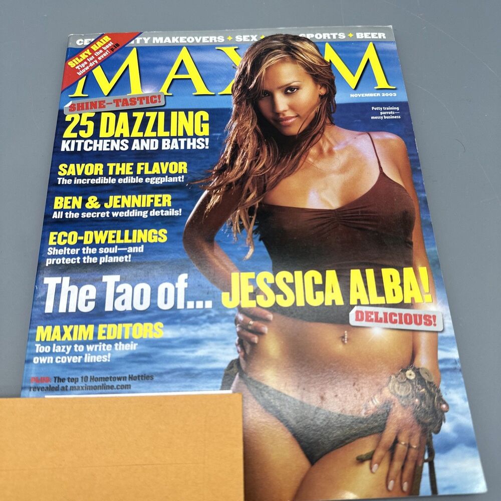 MAXIM Magazine Jessica Alba Cover November 2003